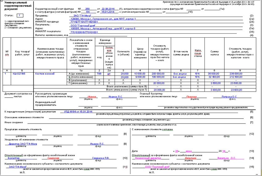 УПД статус 1 форма 2022. Форма счет-фактура УПД. Счет фактура и УПД со статусом 2. УПД универсальный передаточный документ от ИП. Упд изменения 2024