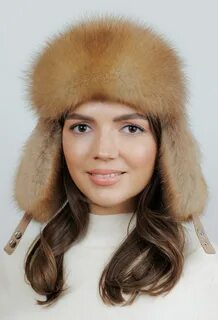 Шапка ушанка лиса