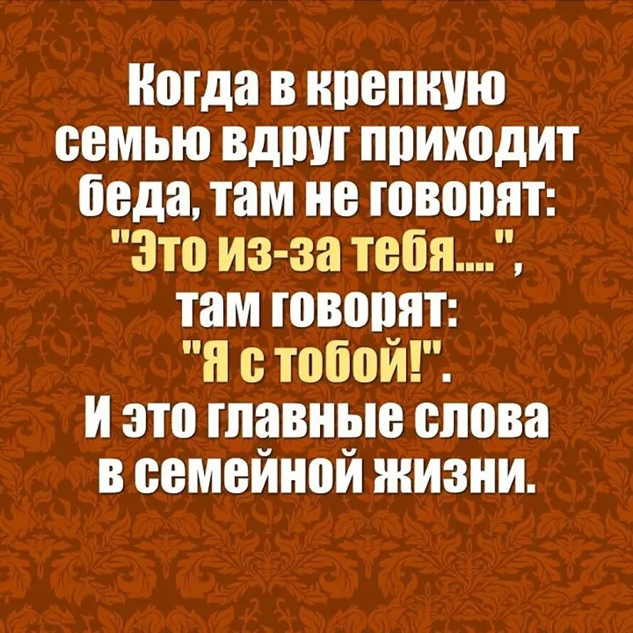 В крепком доме и жизнь крепкая. Когда в семью приходит беда. Когда в крепкую семью приходит. Когда в крепкую семью вдруг приходит беда. Когда в семью приходит беда там не.