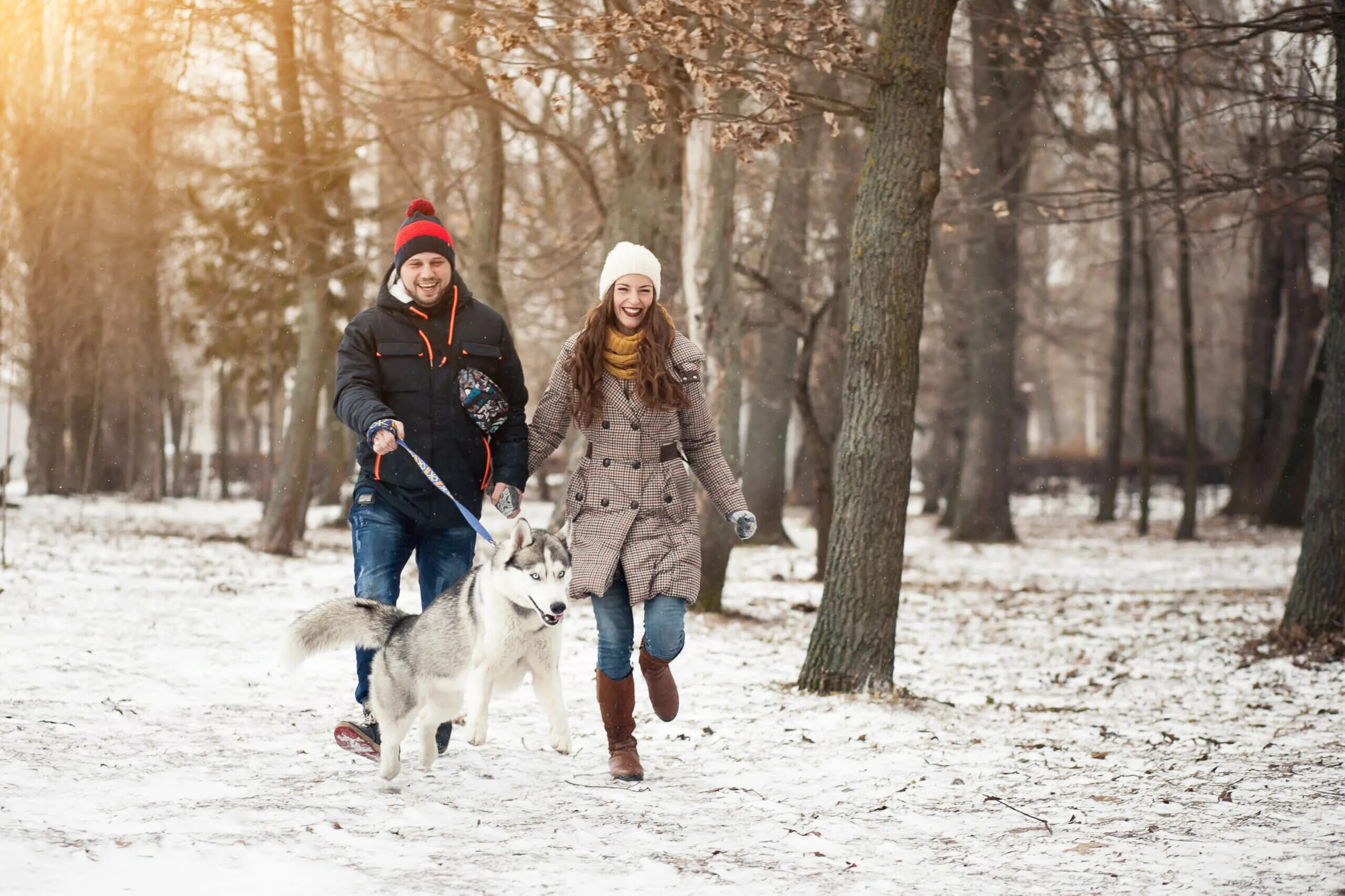 Walking in winter