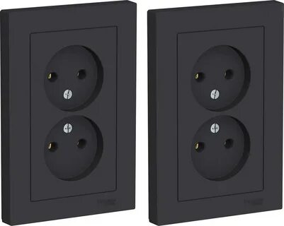 Розетки schneider electric atlas design двойные