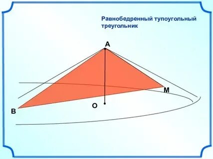 Тупоугольный треугольник может быть равнобедренным