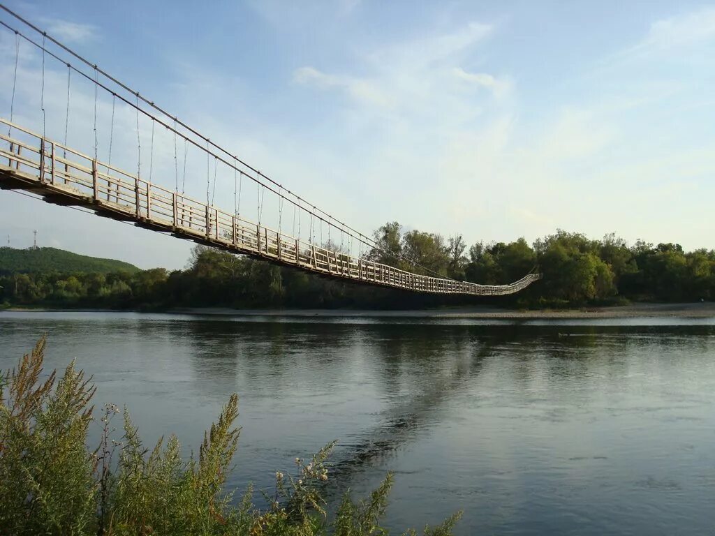 Подвесной мост приморский край кировский район фото Interesting places of the Rostov region: Suspended bridge on Pigarka The suspens