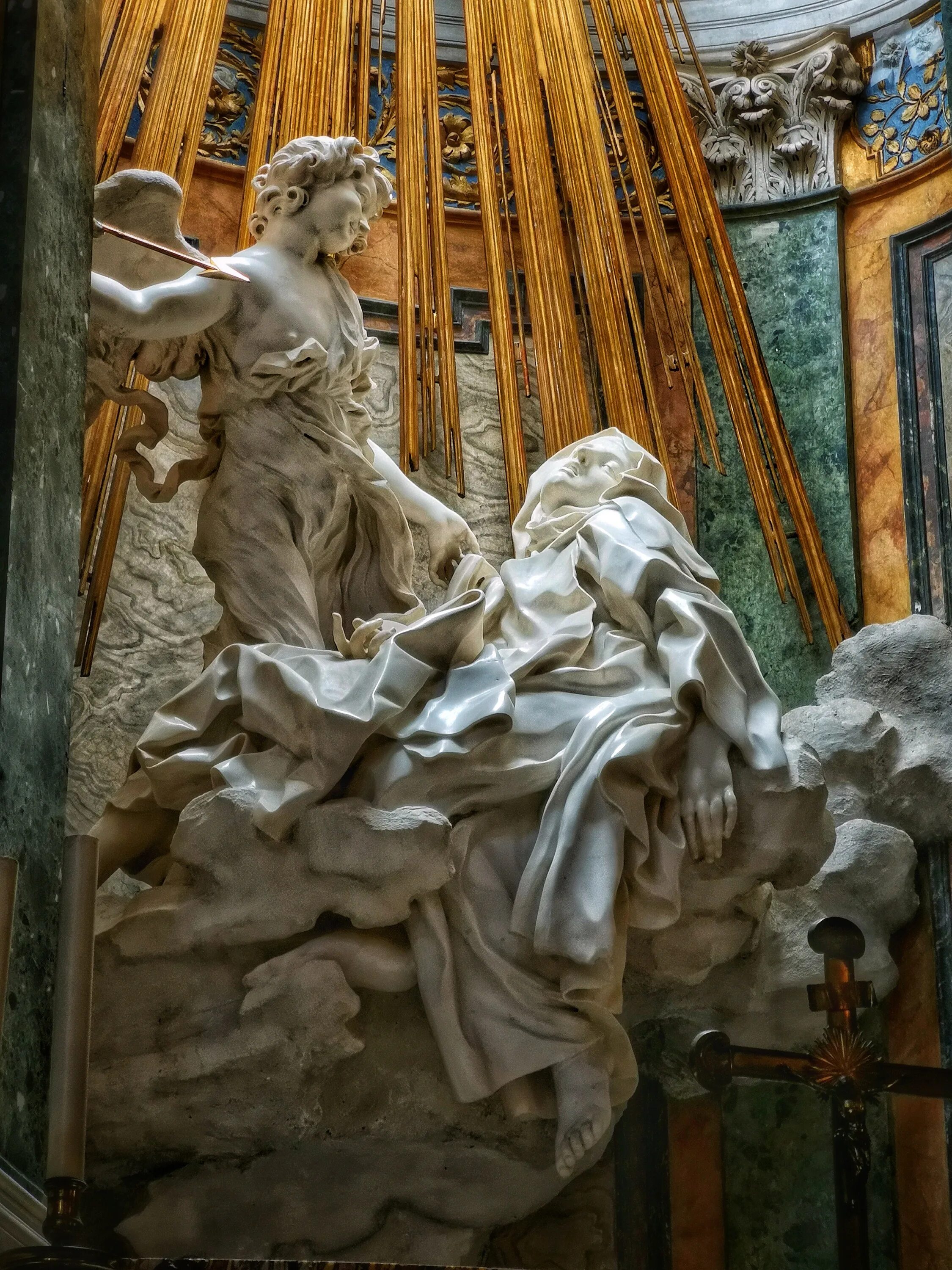 Экстаз Святой Терезы Бернини. Статуя экстаз Святой Терезы.