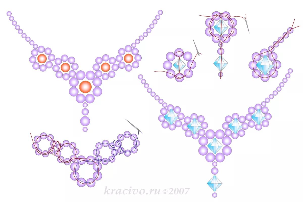 Колье из биконусов и бисера схемы. Красивые украшения из бисера. Украшения из бисера для детей. Украшения из бисера схемы колье.