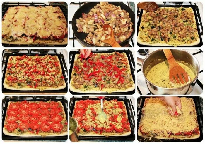 Начинка для пиццы. Ингредиенты для пиццы домашней. Последовательность приготовления пиццы. Начинка для домашней пиццы. Пицца в духовке Ингредиенты.