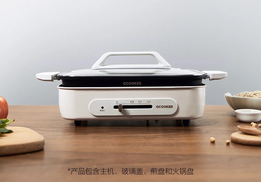 гриль ксиоми. 5l. электрический противень для барбекю xiaomi liven kl-j4500. электрогриль xiaomi. умная электрогриль от ксиаоми.