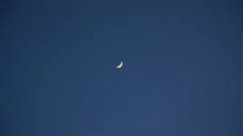 Moon sky blue