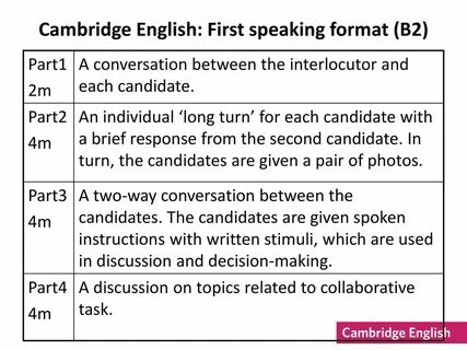B2 speaking