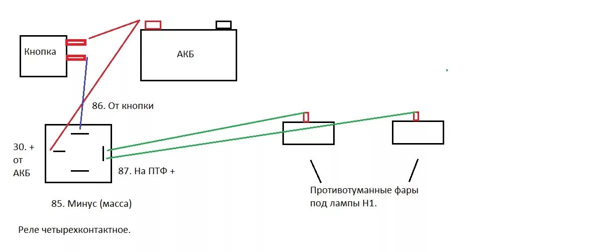 Подключение фары ваз 2114. Схема подключения ПТФ 2109. Схема подключения кнопки ПТФ ВАЗ 2109. Реле ПТФ 2114 схема. Схема подключения противотуманных фар ВАЗ 2114.