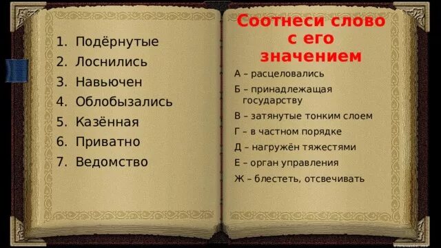 Значение слова лоснилась. Что означает слово казенный. Значение слов тонкий и толстый. Подёрнутые значение.