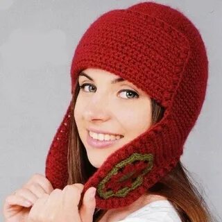 Ушанка крючком