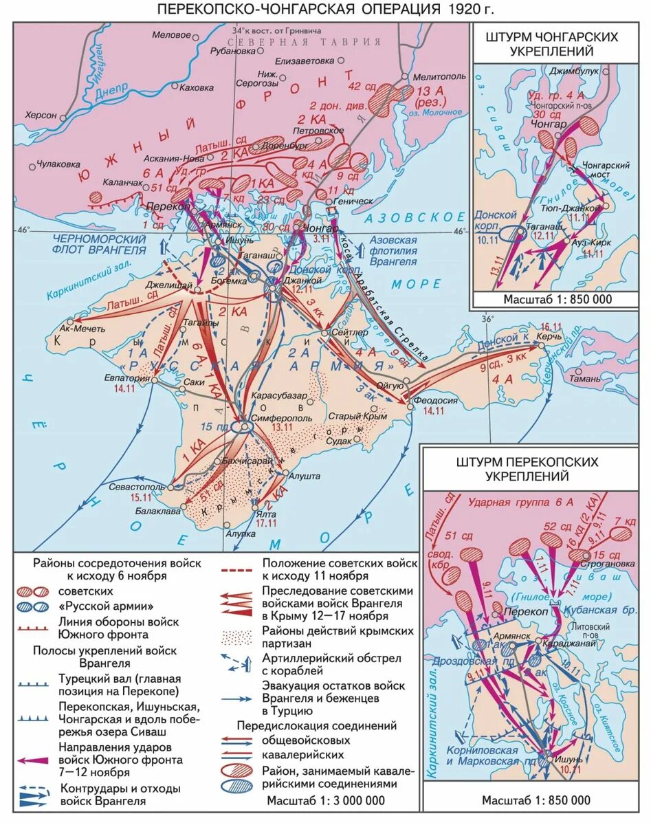 Поражение врангеля в крыму. Перекопско-Чонгарская операция 1920 карта. Разгром армии Врангеля в Крыму карта.