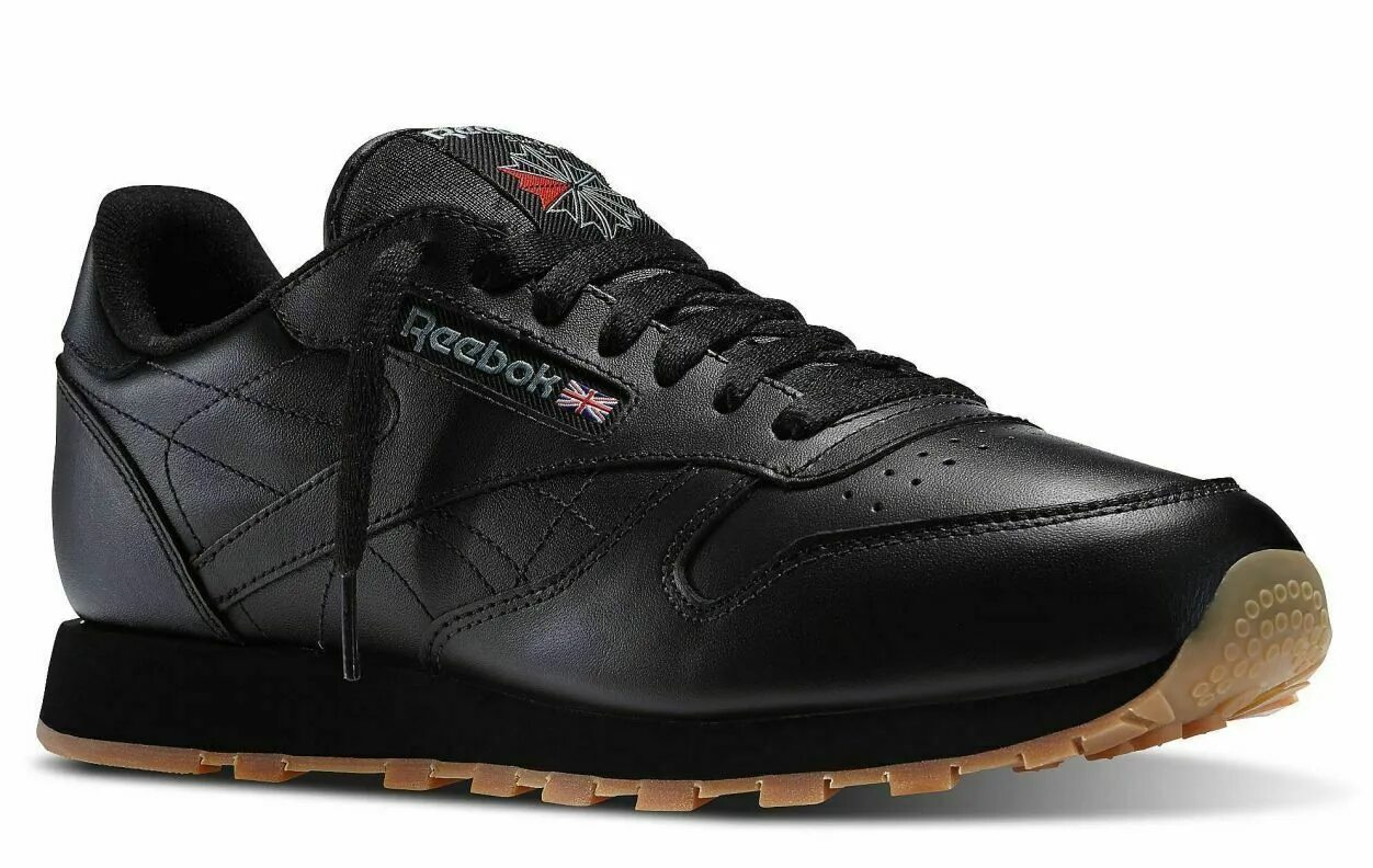 Кожаные reebok. Reebok Classic Leather Black Gum. Reebok Classic Leather Black мужские. Reebok Classic Leather черные. Reebok Classic кроссовки мужские кожаные черные.