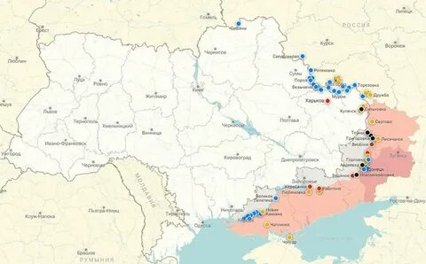 Карта украины 29.02 2024