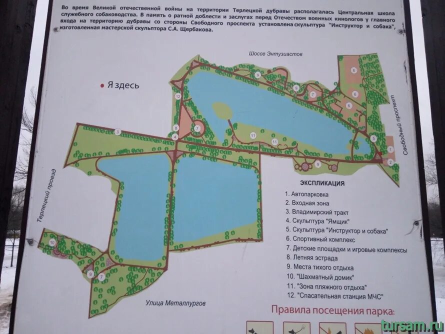 Терлецкий парк в москве где находится