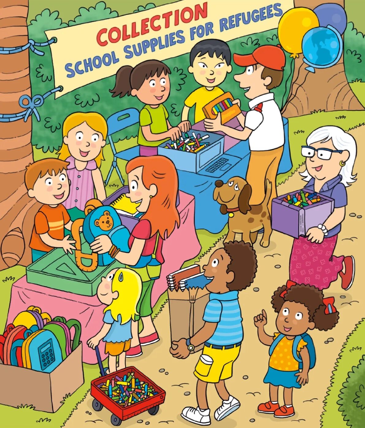 Find the hidden Classroom. Find School Supplies. Hidden School objects. Find hidden.