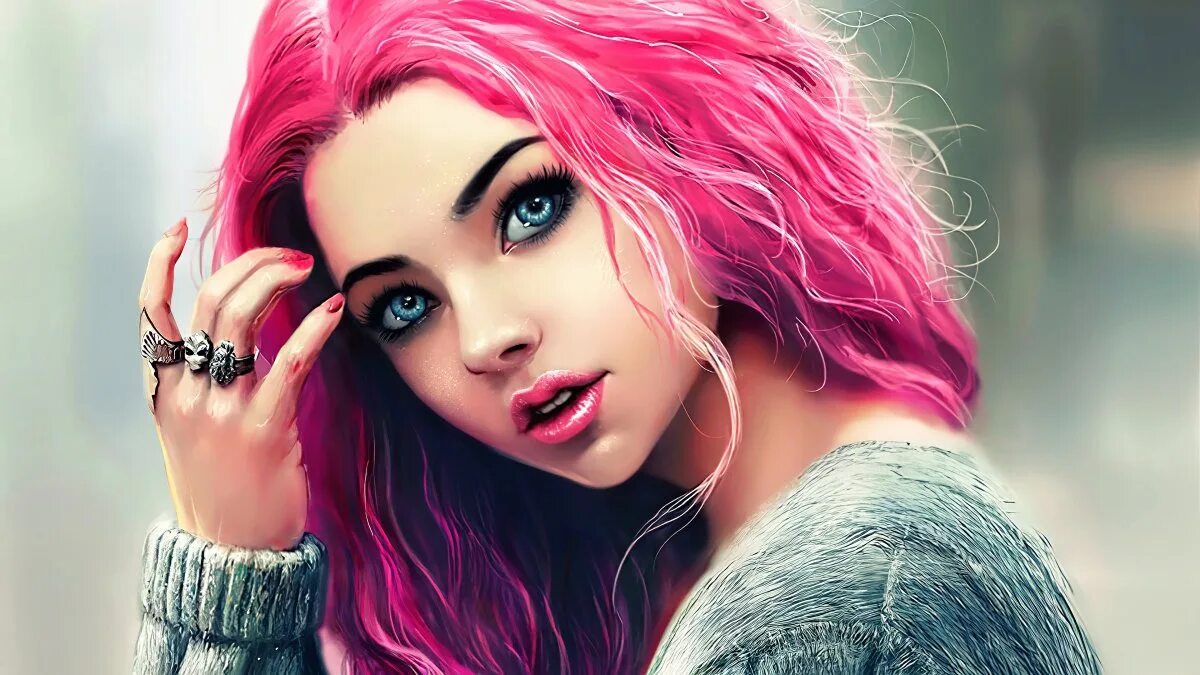 Эшли Смит с розовыми волосами. Красивые девушки с розовыми волосами. Девушка с цветными волосами. Арты девушек с розовыми волосами.