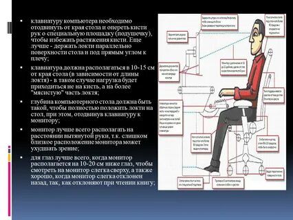 Расстояние до компьютера на рабочем месте