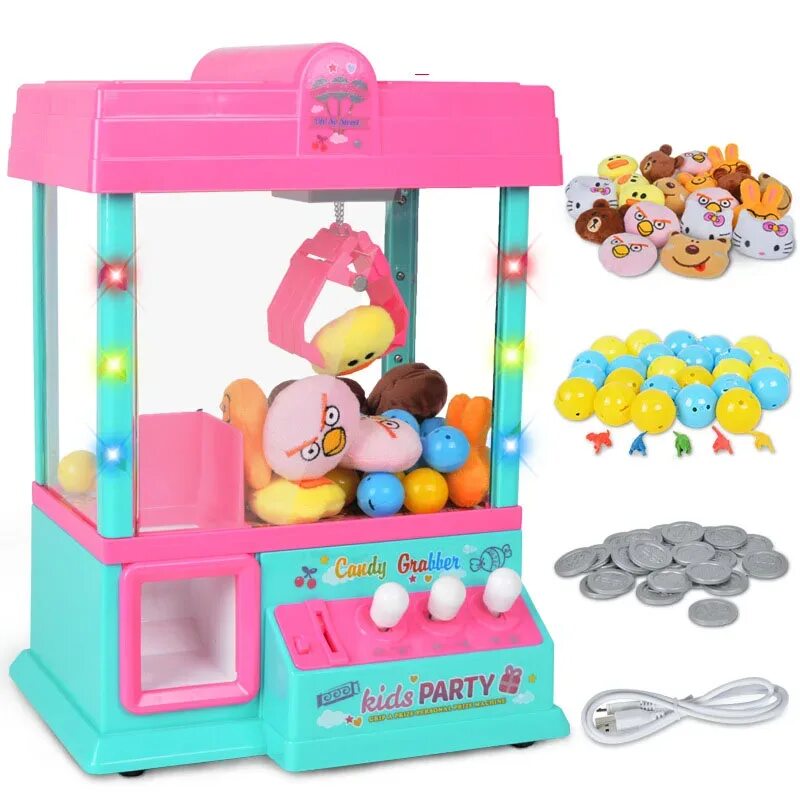 Мини автомат с игрушками. Игрушка Claw Machine. Игрушка автомат доставать игрушки. Мини игрушечный автомат с игрушками.