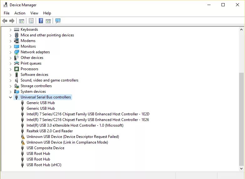 Драйвер контроллера шины usb windows 10. Контроллер универсальной последовательной шины usb. universal serial bus controllers. unknown device что это за устройство. найдено новое usb устройство.