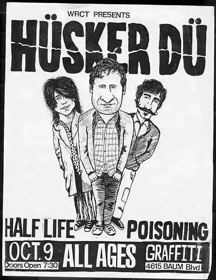 Poison life. De-Husker Type а&к. Хускер дю. 85 Band. Hüsker dü - from the gut.