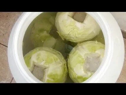 Посол капусты на зиму в ведре