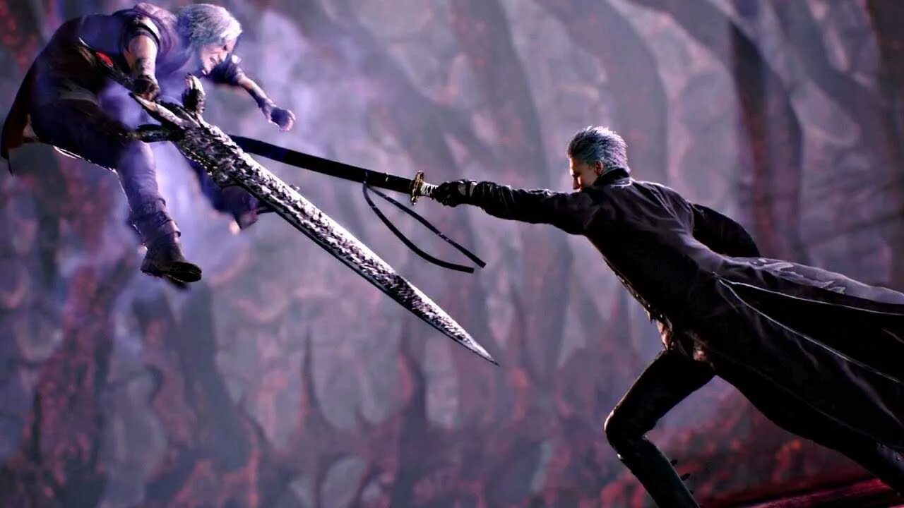 Данте бое. Вергилий Devil May Cry 5. Devil May Cry 5 Vergil. Vergil DMC 2. Dante vs Vergil DMC 5.