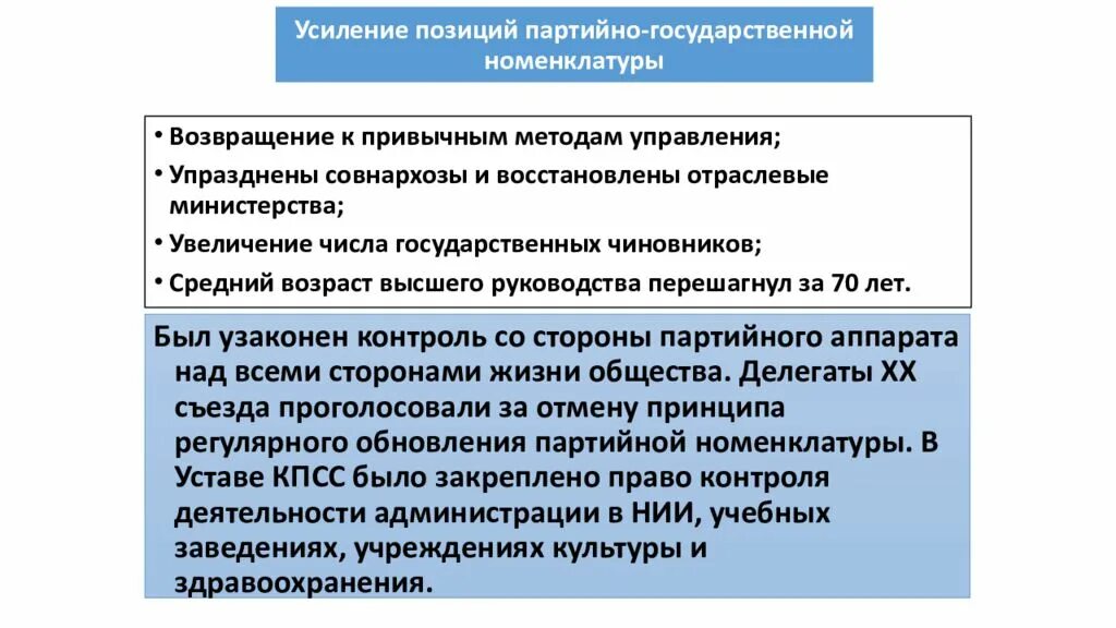 Сращивание партийного аппарата с государственным