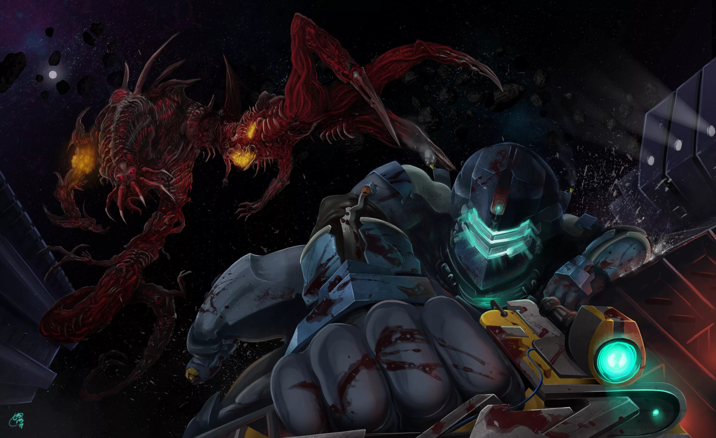 P p s space. Dead space арт. дед спейс 4. игра dead space 4.
