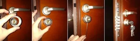 Как снять барашек с личинки замка