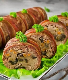 Мясные рулетики из свинины с начинкой