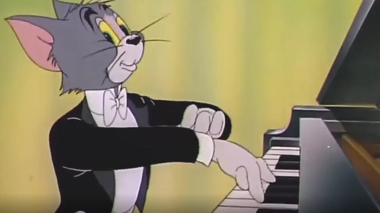 Tom plays piano. Том и Джерри пианист. Том и Джерри пианино. Том и Джерри кошачий концерт 1946.