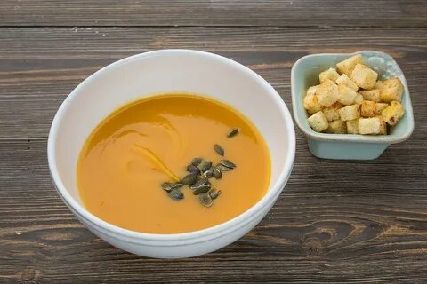 Суп пюре из тыквы картошки и моркови