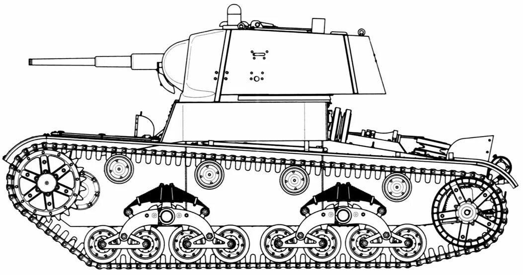 Рисунок 26. Танк т 26 сбоку. Ходовая танка т-26. Т-26 танк СССР. Танк т 26 рисунок.