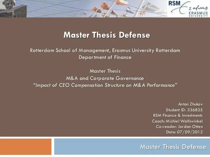 Master thesis. Thesis Defense. Master's thesis. Thesis Defense presentations examples. Content of thesis Defense presentation.