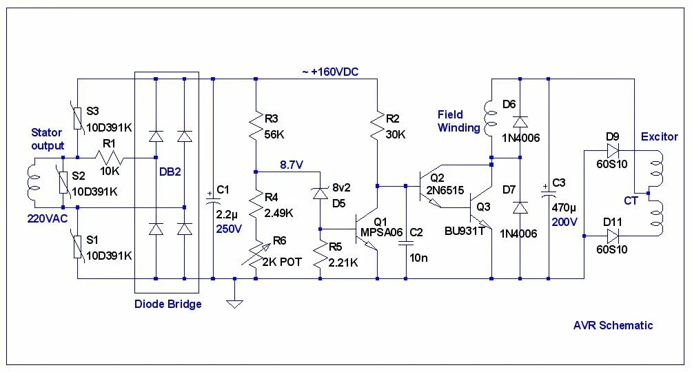 DATAKOM AVR-40 Automatic voltage regulator for generator alternators
