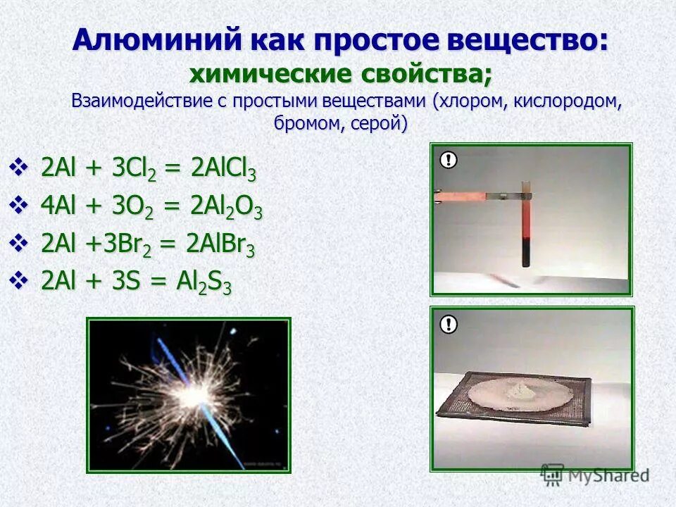 Урок алюминий 9 класс