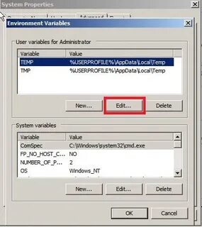 Unknown system variable