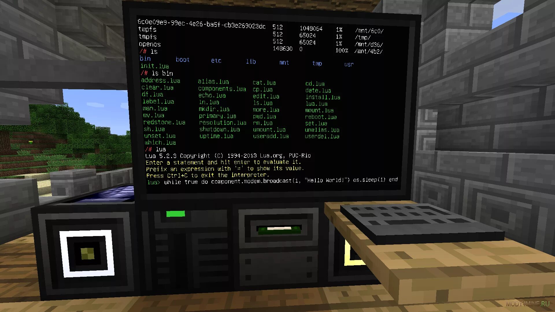 Мод там. Майнкрафт мод open Computers. Опен Компьютерс 1.12.2. Open Computers 1.7.10. Компьютер для майна.