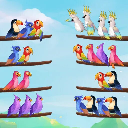 Bird sort puzzle. Bird sort puzzle
