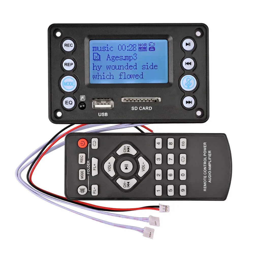 Mp3 fm декодер. Bluetooth mp3 проигрыватель модуль с пультом .. mp3 bluetooth модуль с жк дисплеем. мп-3 модуль юсб плеер с экраном. модуль mp3/bluetooth/fm плеер с пультом.