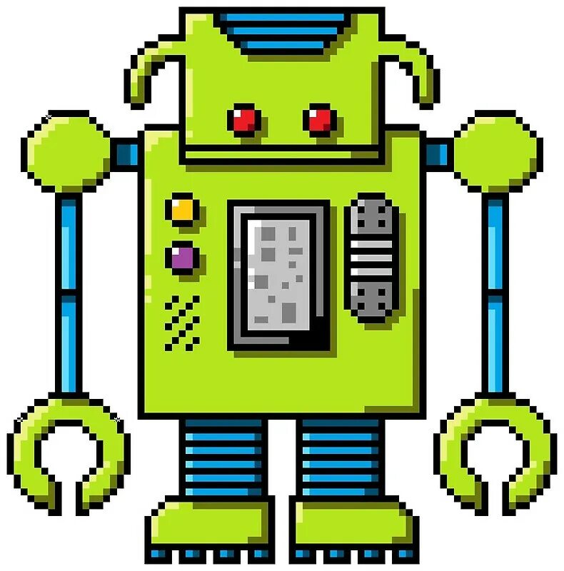 Пиксельный робот. Робот пиксель. робот из пикселей. робот pixel art.