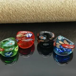 Кольца из стекла