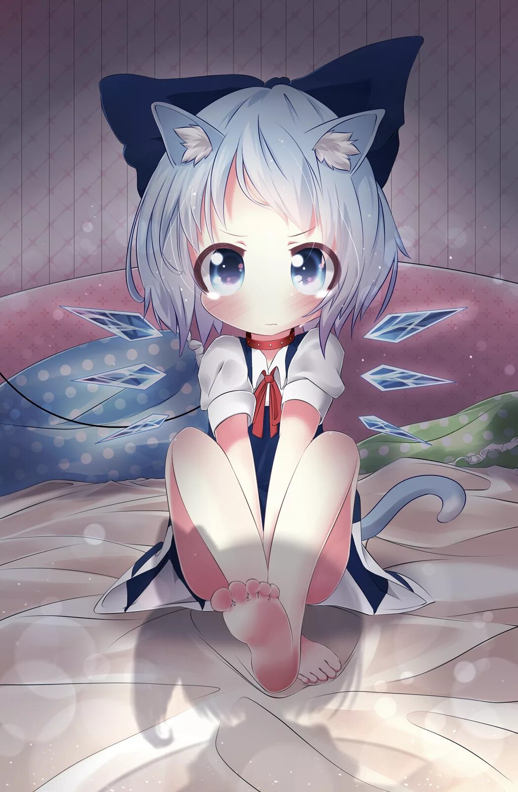 Neko pet. Неко тян.