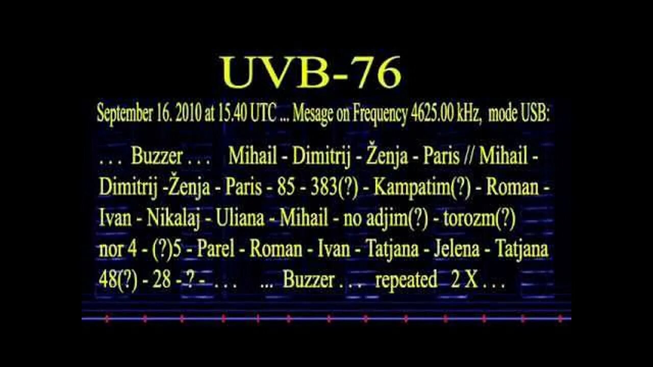 76 словами. Шифр УВБ 76. Жужжалка УВБ-76. Станция УВБ-76. УВБ-76 сообщения.