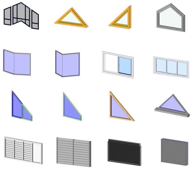 Окна контент. Трапециевидное окно семейство ревит. Треугольные окна ревит семейства. Ревит семейство окна. Мансардное окно ревит.