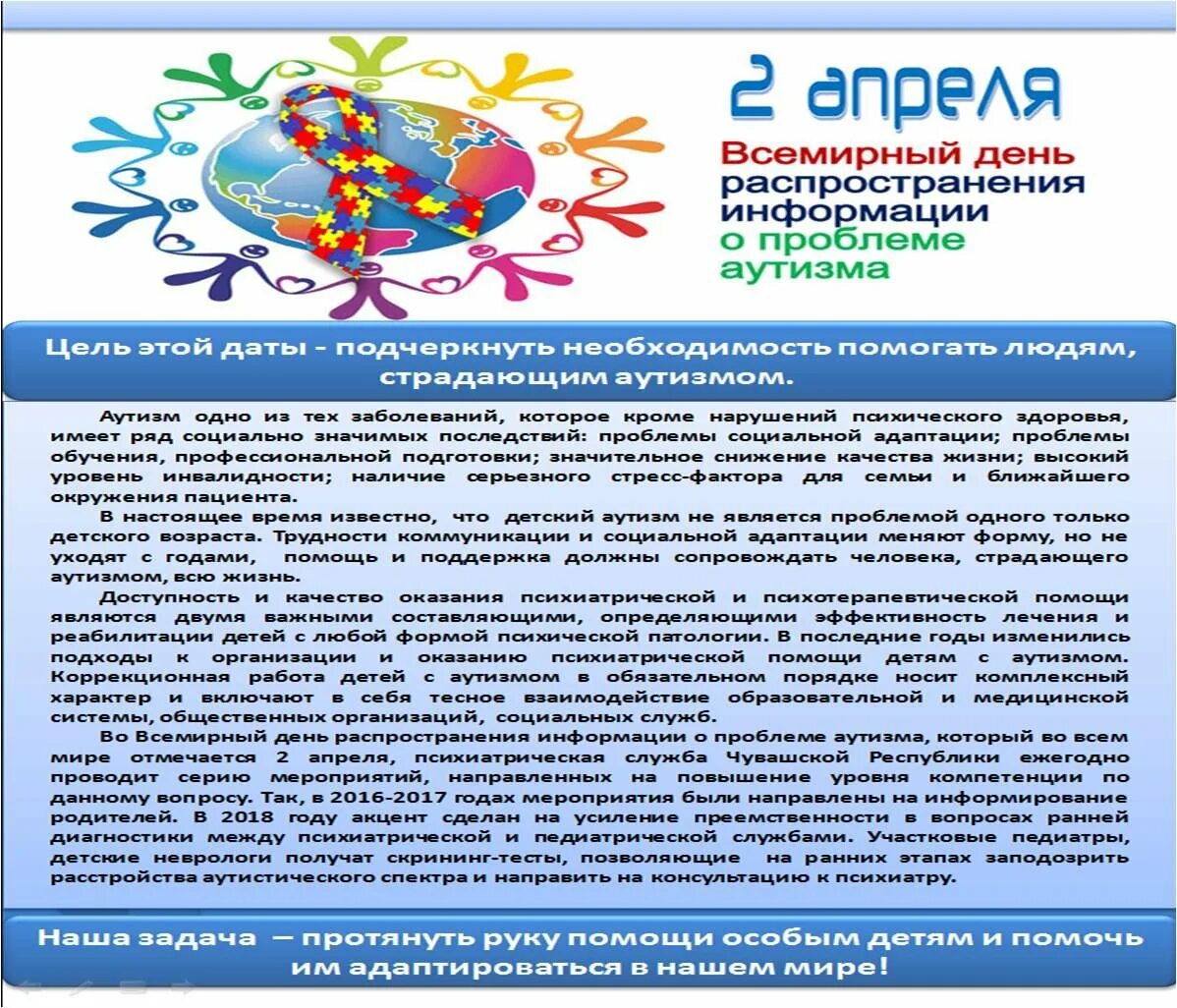 Информация по аутизму. Информация о проблеме аутизма. Всемирный день распространения информации об аутизме. Информация об аутизме для родителей.