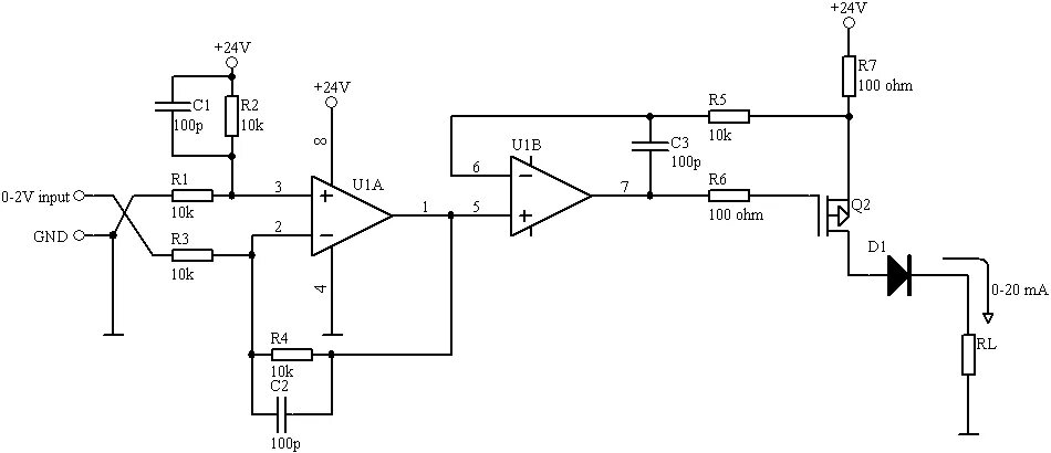 0 10 в 0 20 ма. Токовая петля 4-20 ма схема на операционном усилителе. Схема преобразователя тока 4-20ма в напряжение. Токовая петля 4-20 ма схема. Преобразователь тока 4-20 ма схема.