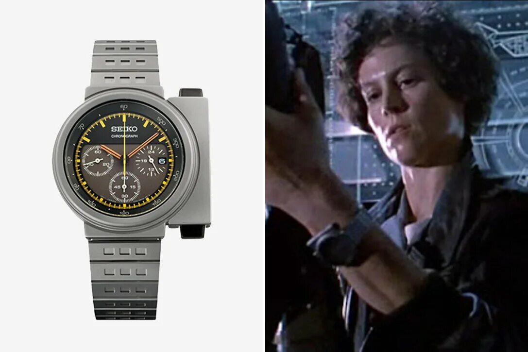 Do you often watch films. Seiko Giugiaro 7a28-7000. Часы Элиен Рипли.